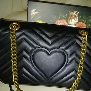 Black Marmont Matelasse Leather Shoulder bag